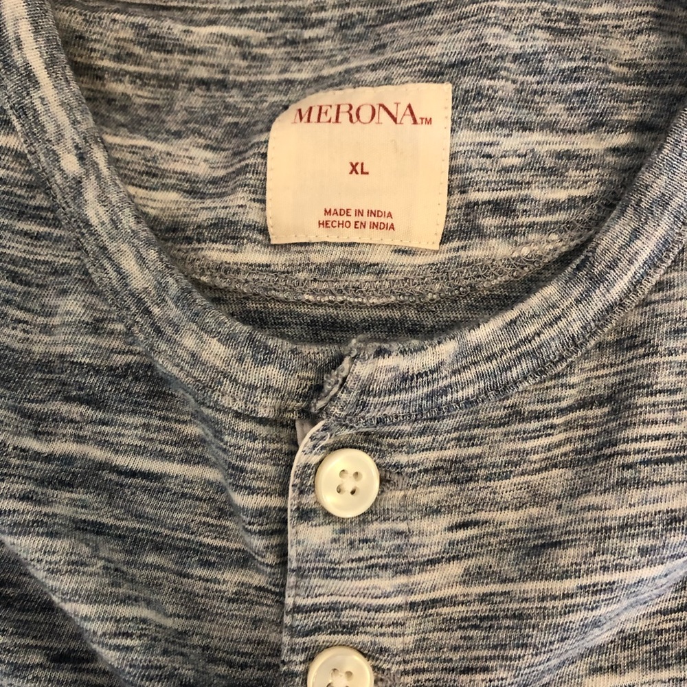 Merona long sleeve casual knit shirt | size XL - Picture 3 of 3